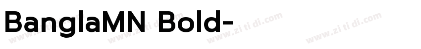 BanglaMN Bold字体转换